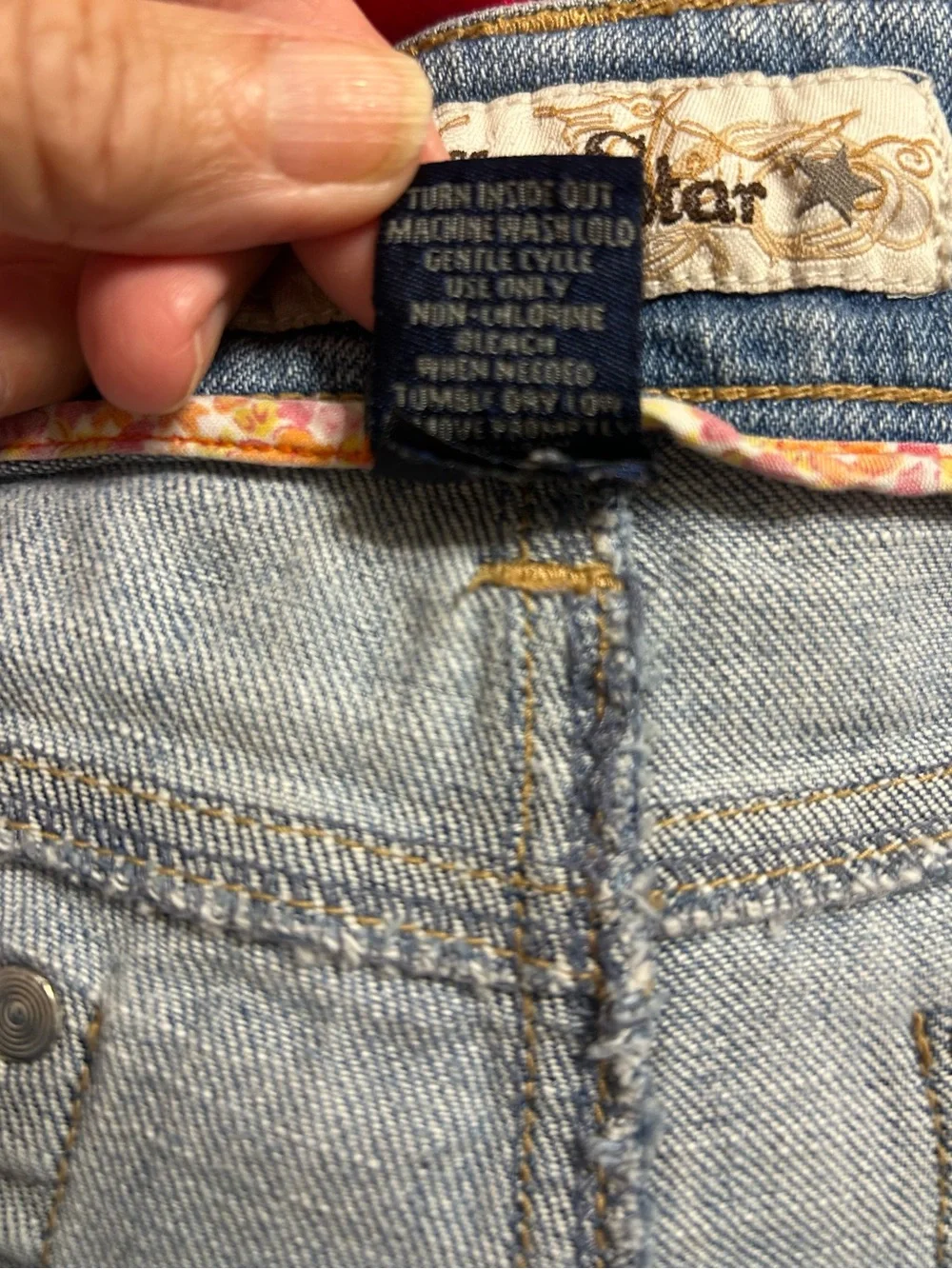 Vanilla Star Light Wash Ripped Denim Jean Shorts